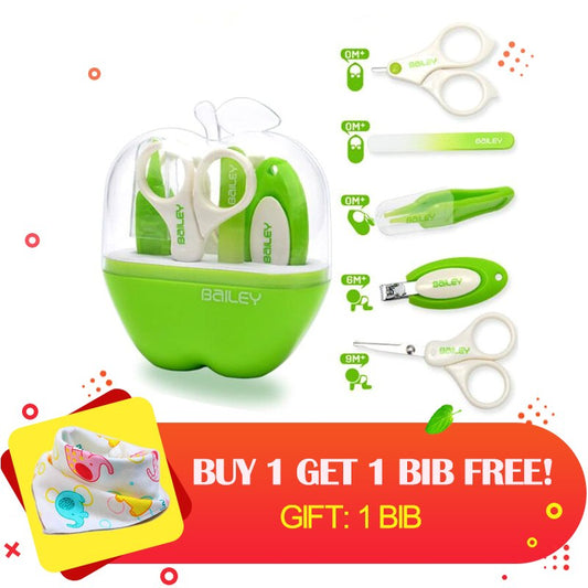 5 PCS/Set Baby Nail Scissors Set Nail Clippers Trimmer Newborn Baby Nail Clipper Safe Scissors Nail Care Suit Baby Care Product