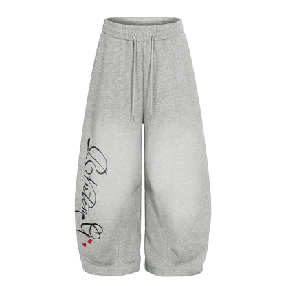 Velvet curved knife sweatpants