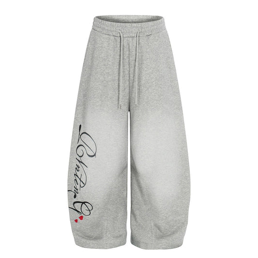 Velvet curved knife sweatpants