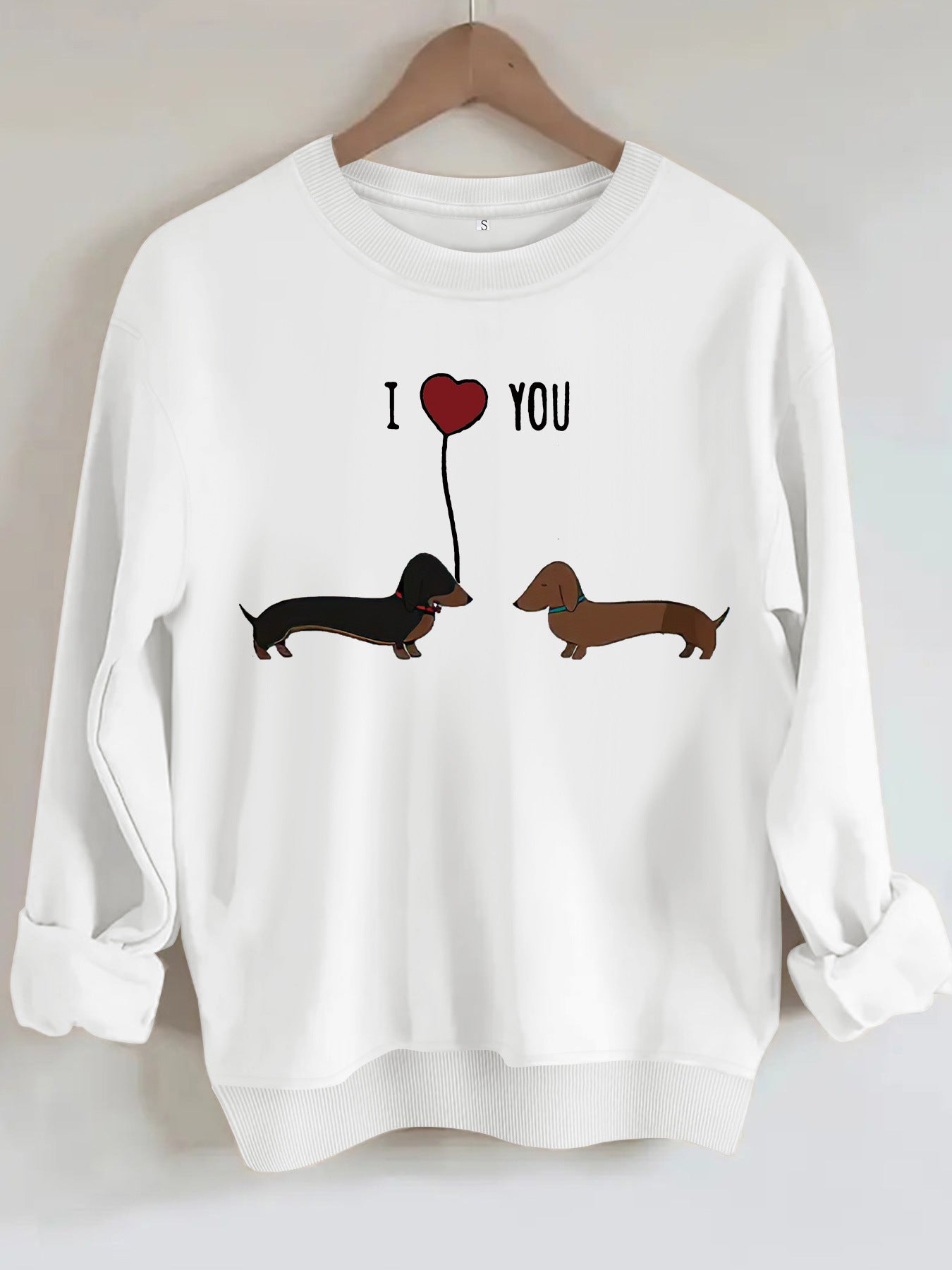 Two dog print hoodies
