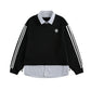 Fake two sports hoodies
