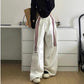 Striped wide leg sweatpants