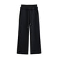 Elastic waistband drawstring sweatpants