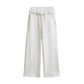 Elastic waistband drawstring sweatpants