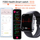 F300 smartwatch ECG electrocardiogram monitoring SOS fall alarm blood glucose