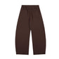 Letter printed curved knife sweatpants