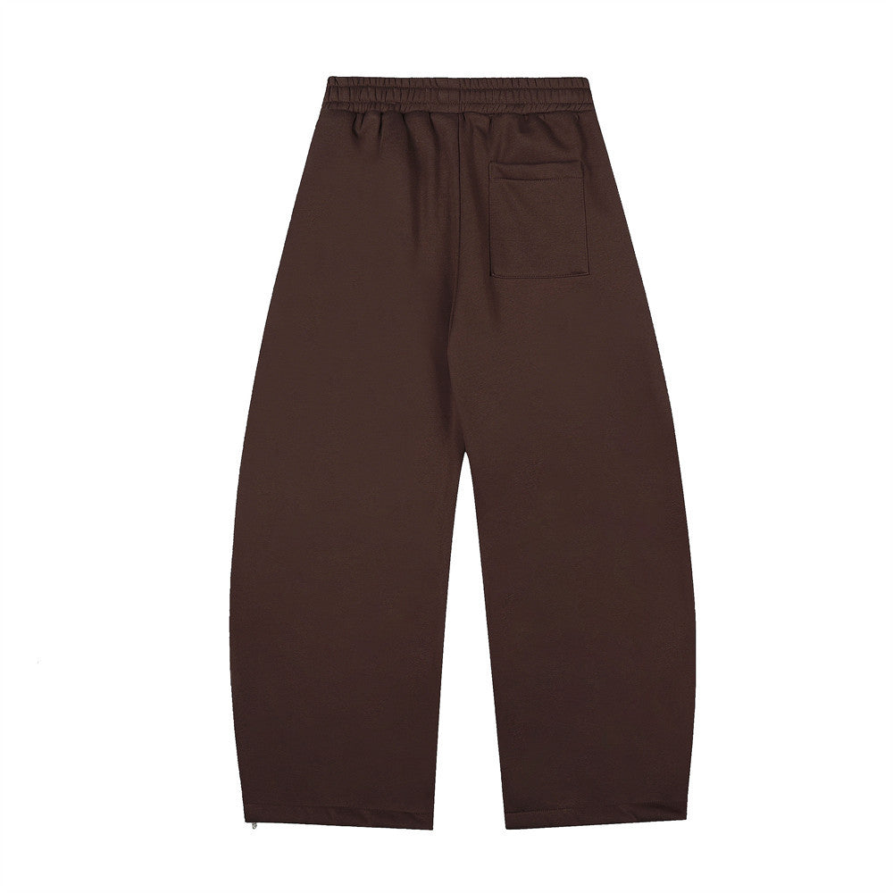 Letter printed curved knife sweatpants