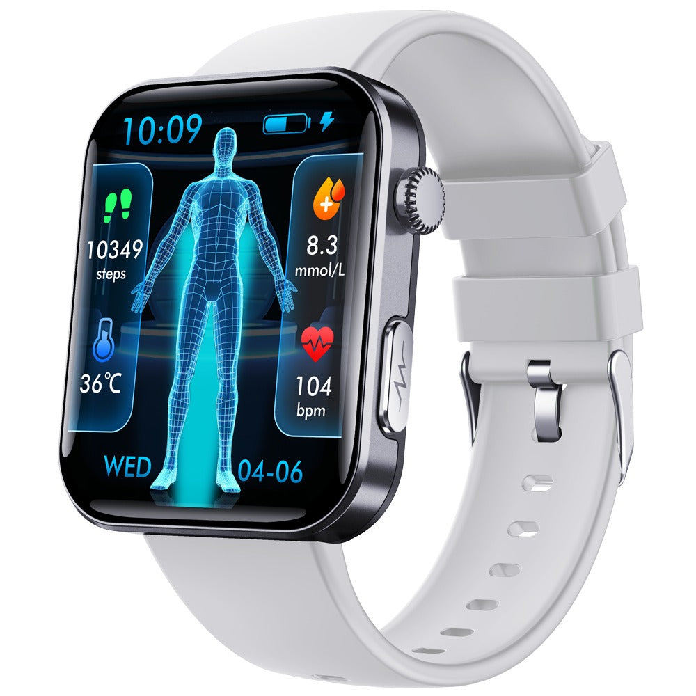F300 smartwatch ECG electrocardiogram monitoring SOS fall alarm blood glucose