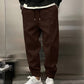 Thick ankle drawstring men's sweatpants